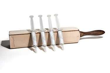 adelmayer Komplettes Messerschärfer-Set mit Abziehleder und 4 Diamantpasten - Für eine optimale Schärfe und Langlebigkeit deiner Messer im Sale
